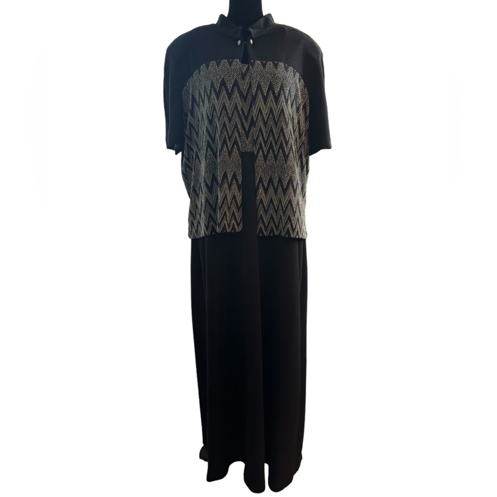 Beaded maxi dress and beaded jacket, size‎ 18